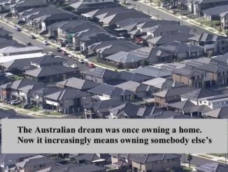 Aerial view of Australian suburban houses