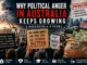 Crowd protesting political anger and privatisation in Australia