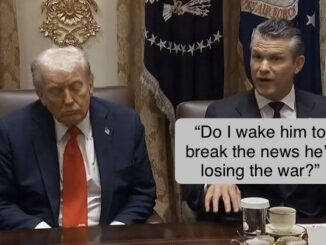 Two men in suits at political meeting