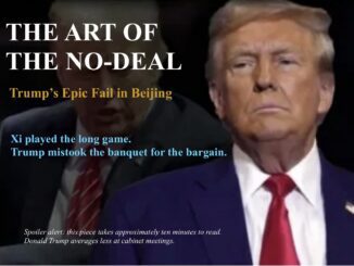 Magazine cover showing stern man, bold headline