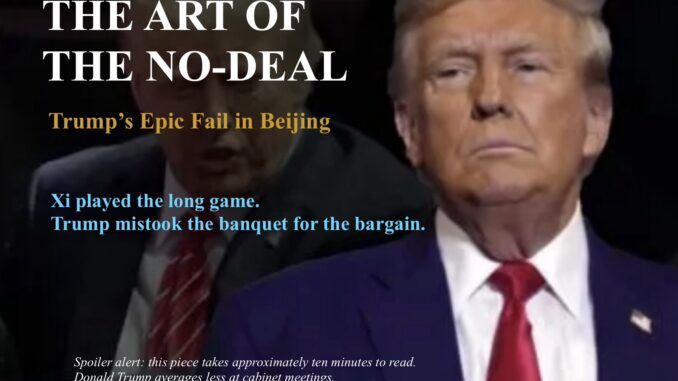 Magazine cover showing stern man, bold headline Magazine cover showing stern man, bold headline