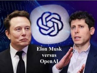 Two men arguing with OpenAI logo