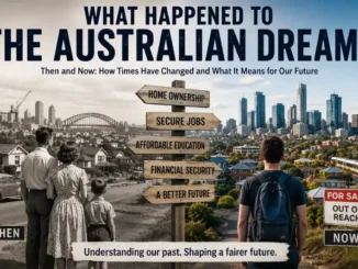 Australian dream signpost: homeownership past vs present