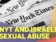 New York Times headline about Israeli sexual abuse