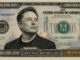 Portrait of man on novelty trillion-dollar bill