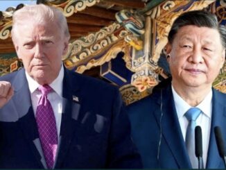 Two men in suits before ornate pavilion