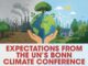 Earth held between pollution and renewable energy