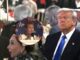 Man at formal dinner with speaker inset
