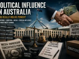 Illustration of political influence and lobbying in Australia