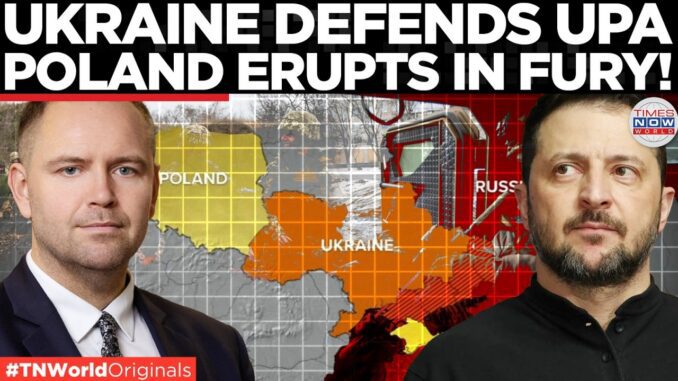 Two men with fiery map of Ukraine Two men with fiery map of Ukraine