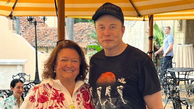 Man in hat and t-shirt with smiling woman Man in hat and t-shirt with smiling woman
