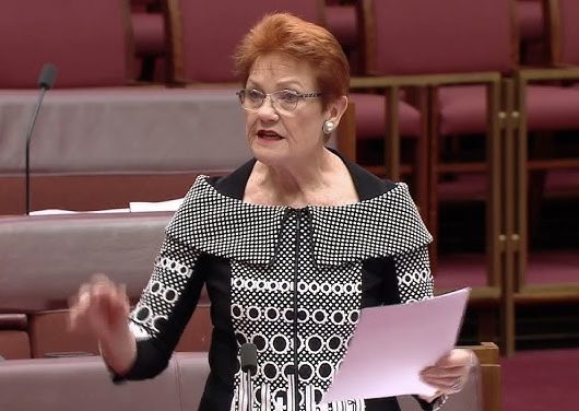 Woman speaking in parliamentary chamber holding paper Woman speaking in parliamentary chamber holding paper