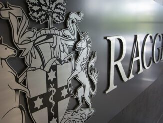 RACGP logo and coat of arms on wall