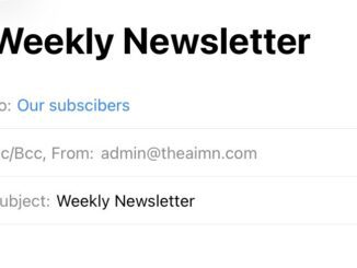 Weekly newsletter email draft to subscribers